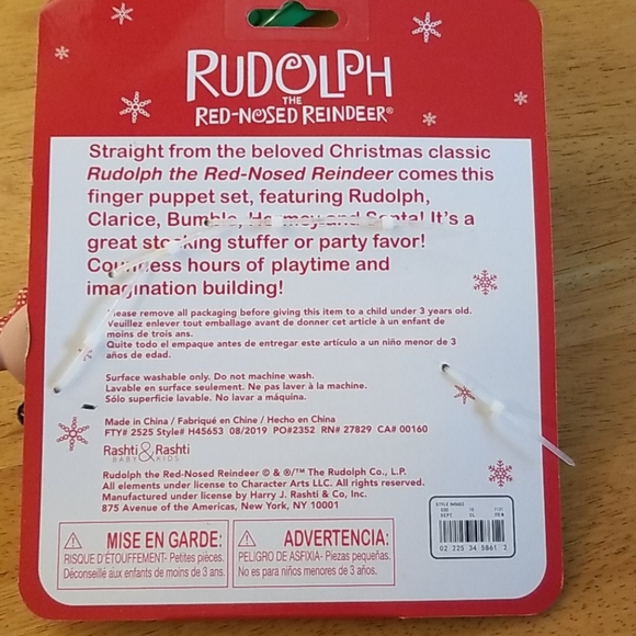 NIP Rudolph and Friends Finger Puppets - Picture 7 of 7